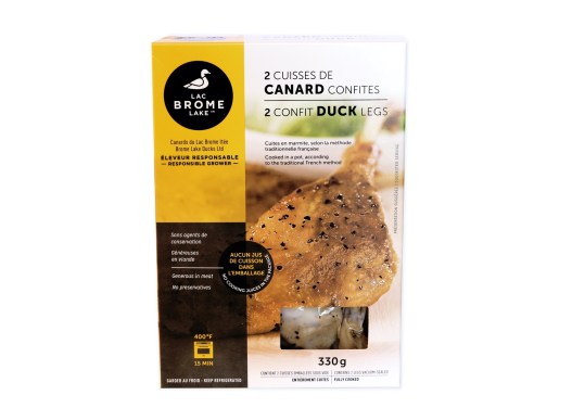 Confit de cuisses de canard du Lac Brome